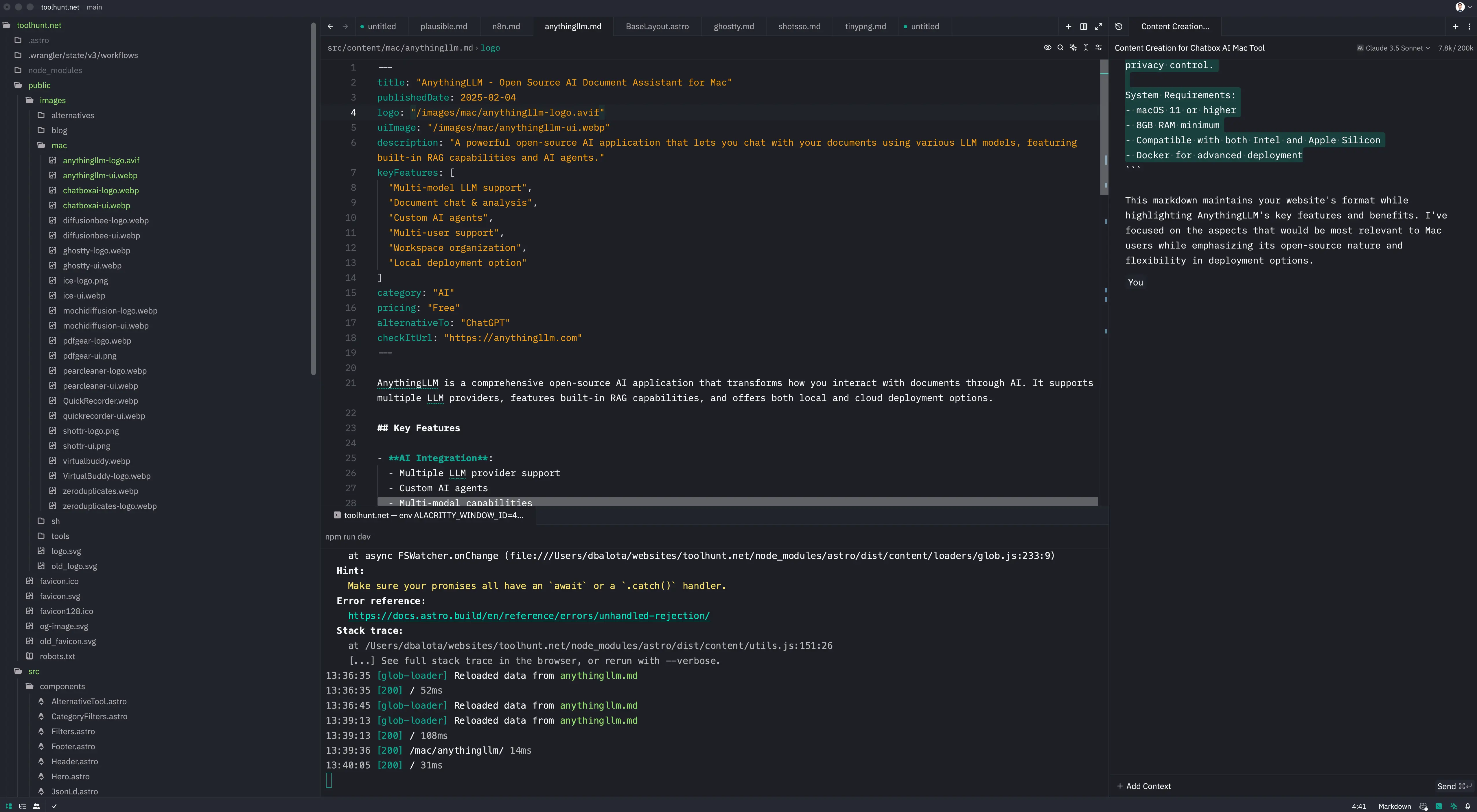 Zed - High-Performance Code Editor for Mac user interface